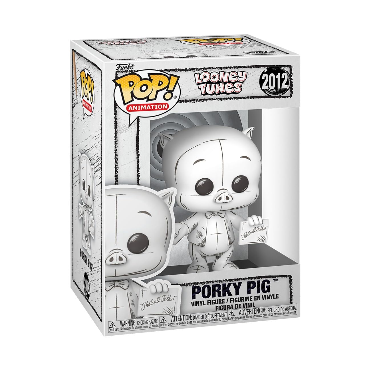 Funko POP! Animation: Looney Tunes - Porky Pig​ - Collectable Vinyl Figure - Gift Idea - Official Merchandise - Toys For Kids & Adults - Model Figure for Collectors and Display