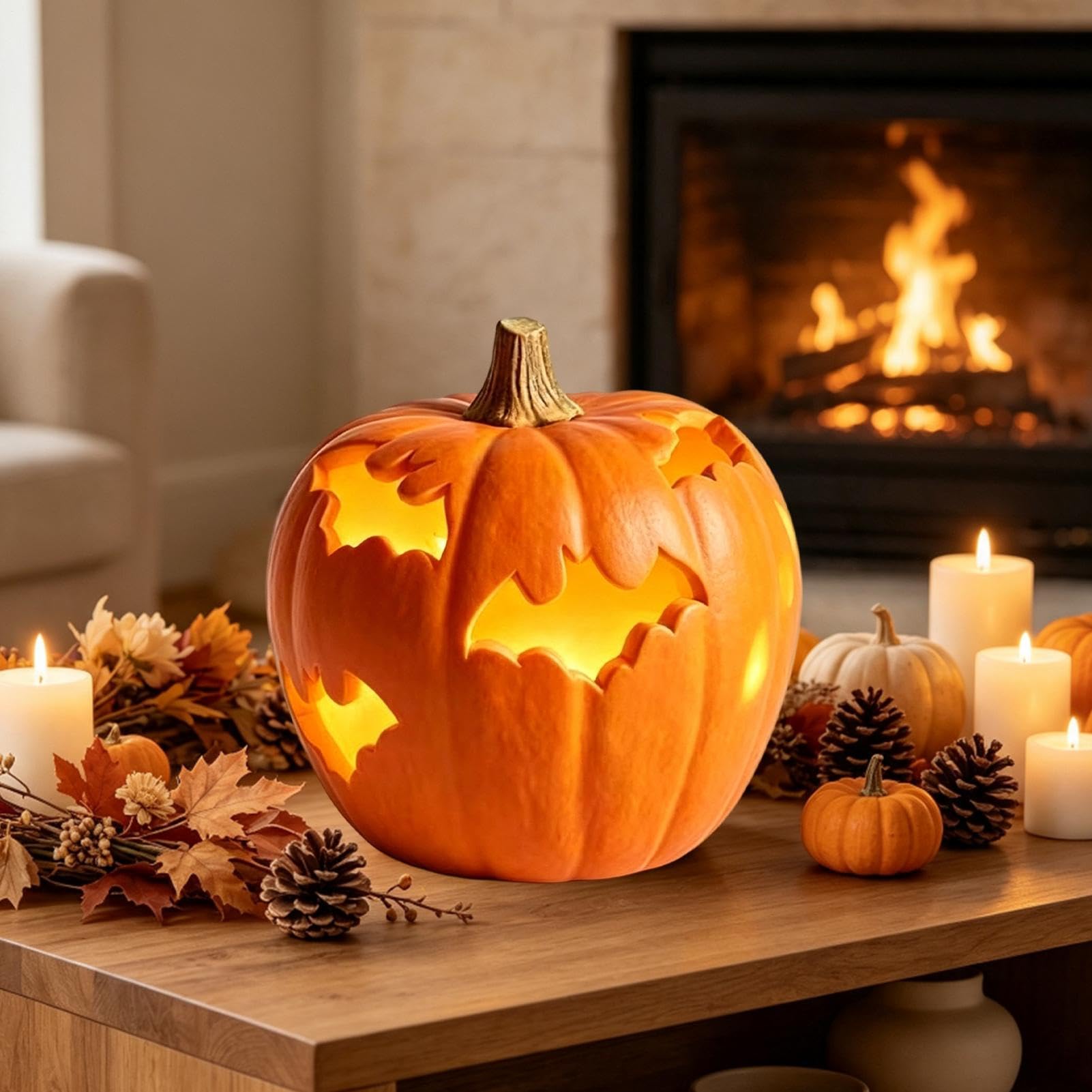 Pumpkin Lights - Lampada da tavolo riutilizzabile Centrotavola