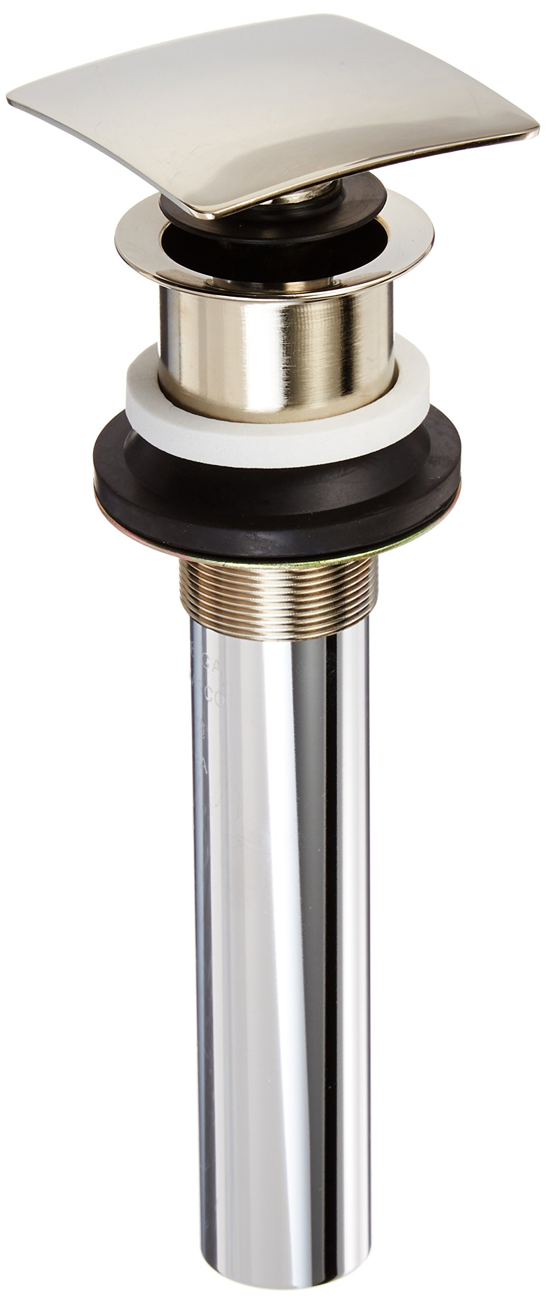 Delta 72174-PN Square Push Pop-Up Bathroom Sink Drain without