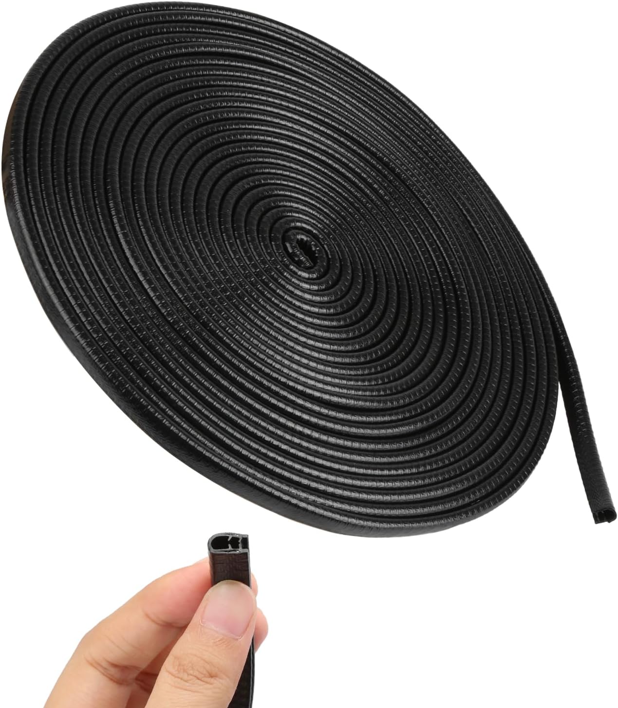 Car Door Edge Protector Strip, 10M/32Ft Car Door Seal, U Shape Car Edge Trim Rubber Seal, Car Doors Protectors Edge Guards Fit for Most Cars Such as Sedans, Trucks, SUV, ATV, Boats