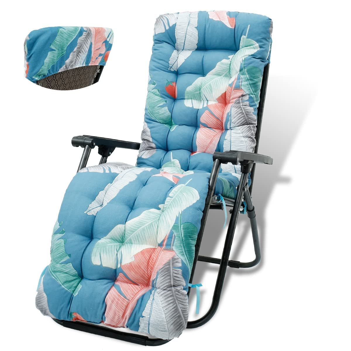 KAYBTNT Gartenliege Auflage - Extra Dicke Liegenauflage - Bequeme Sonnenliege Auflage - Deckchair Auflagen