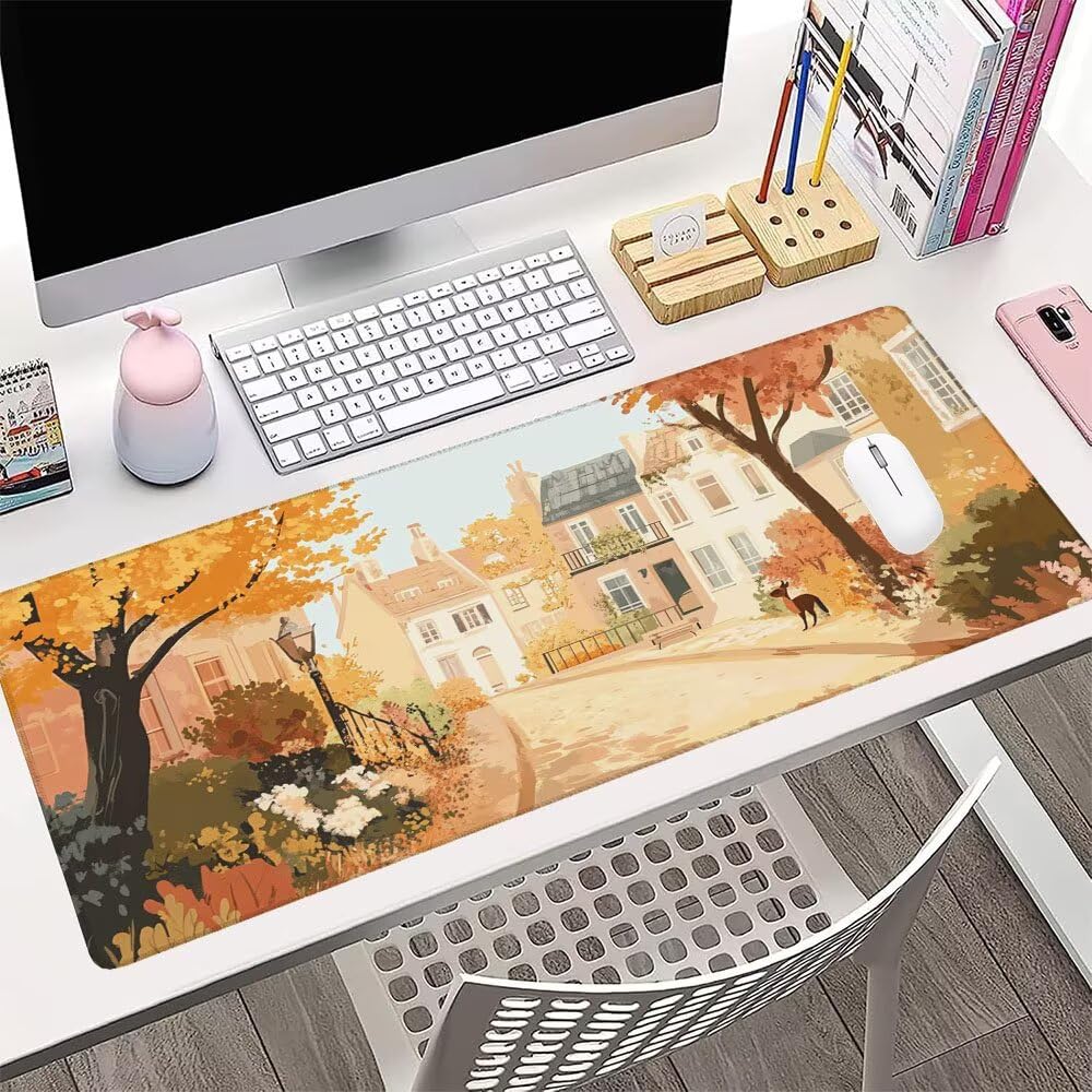 Alfombrilla de Mouse para Juegos, Giallo, XXL, Antideslizante, Impermeable, Diseño de Case, Extendido, Grande, 1200x600x3mm, para PC, Laptop, Ufficio, Famiglia d-568