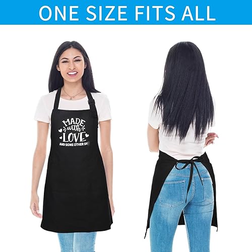 Miniatura 9 de Delantales divertidos para hombres, regalos divertidos personalizados para hombres, delantal de chef para cocinar a la parrilla, regalos para
