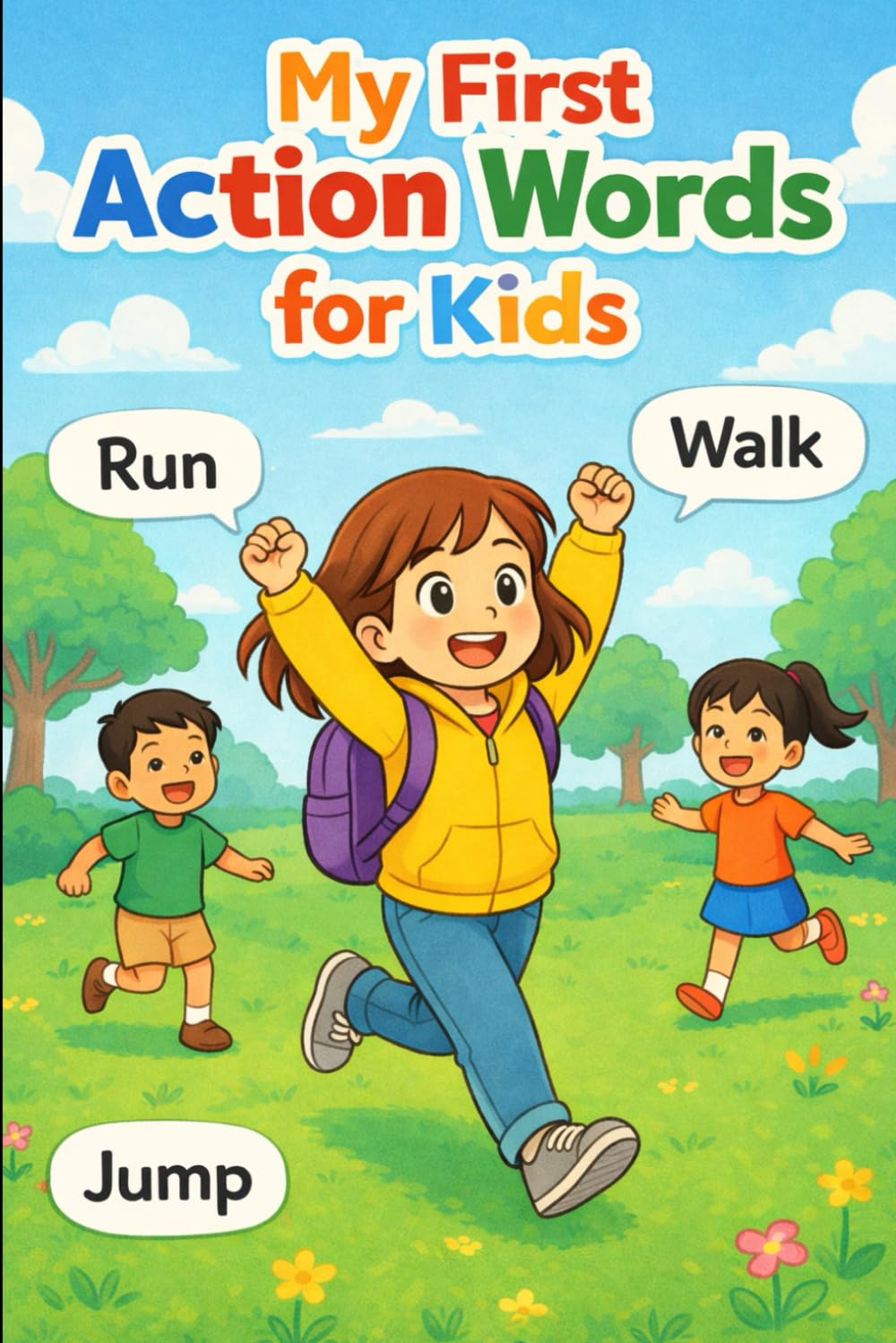 My First Action Words for Kids: A Fun Early Verb Learning Book for Toddlers Ages 3–6 with Run, Jump, Walk and Other Everyday Actions