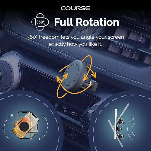 Miniatura 6 de Course Motorsports DirectFit Soporte magnético para teléfono y soporte de teléfono para Dodge Ram 1500 (2009-2012) 2500/3500/4500/5500 (2010-2012) -