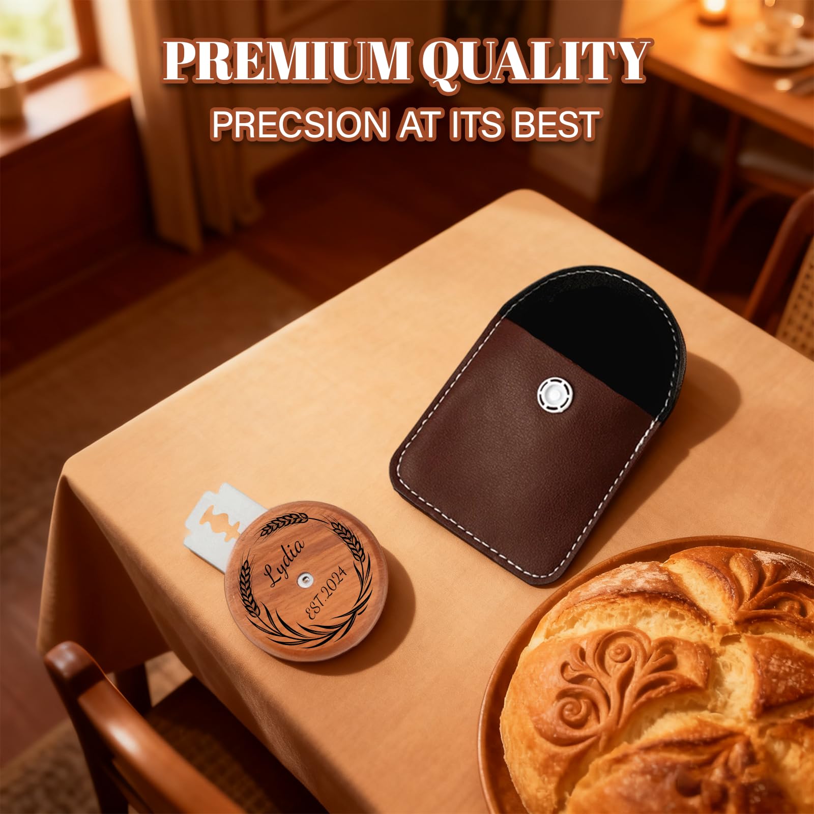 Wundermix WunderStyler Compact – Coltello Da Panettiere In Legno Con 5 Lame In Acciaio, Per Incisioni Su Pane E Baguette - 4