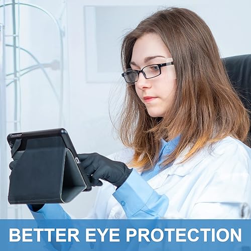 Miniatura 6 de Oudain Gafas de seguridad transparentes protectores laterales de plástico para gafas graduadas, protectores laterales deslizantes para la mayoría de