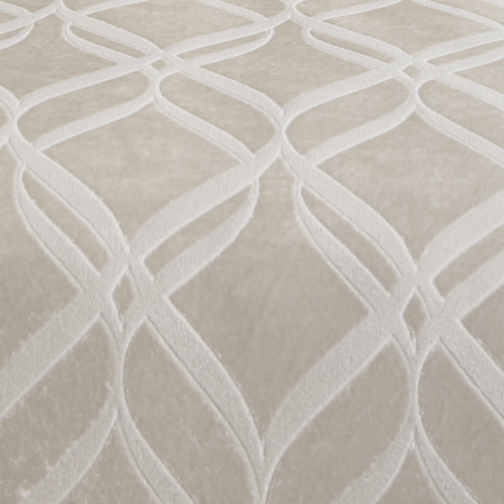 Soiree - Belfort - Jacquard Duvet Cover Set - Double Bed Size in Silver, Champagne - Image 3