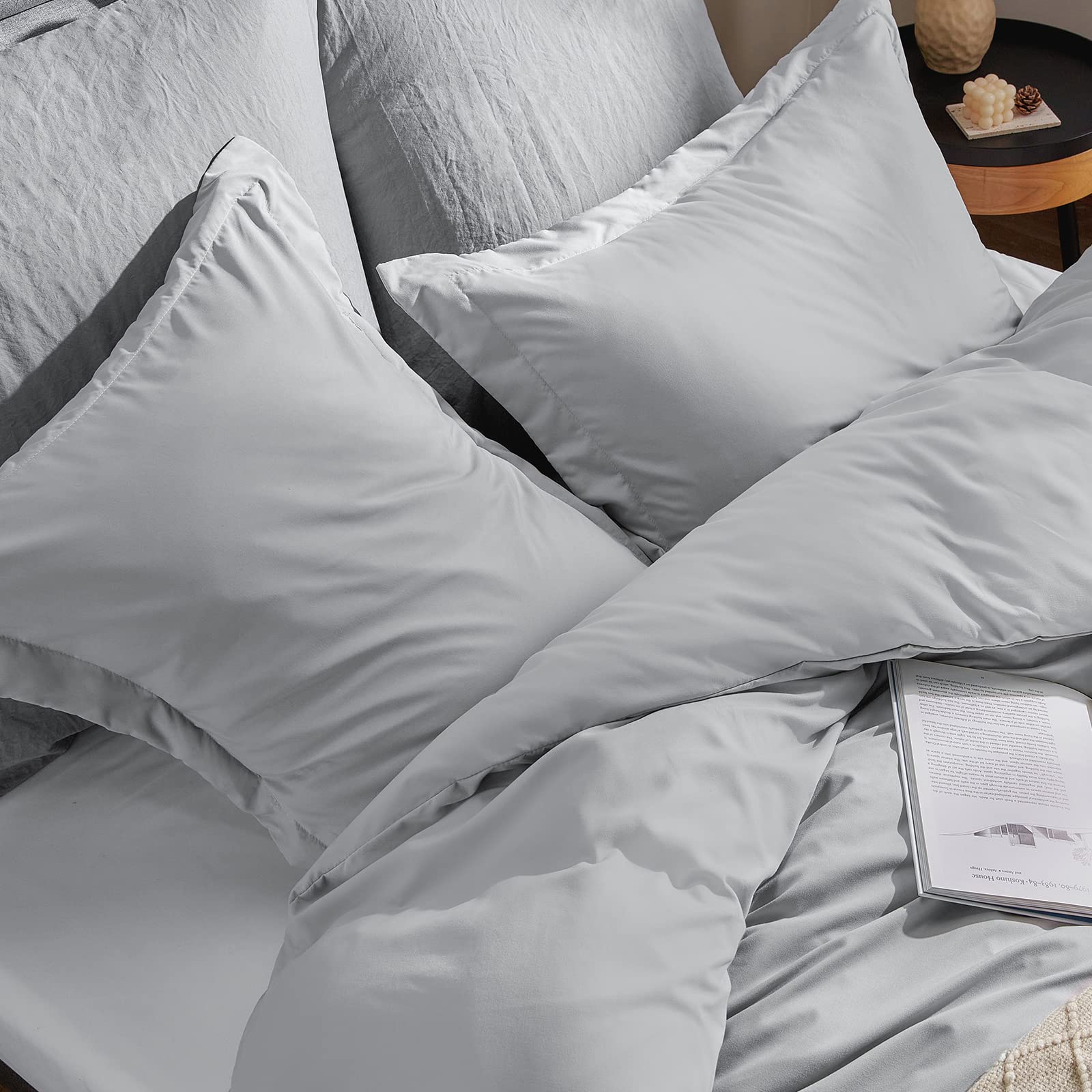 CozyLux King Size Duvet Cover Set Light 