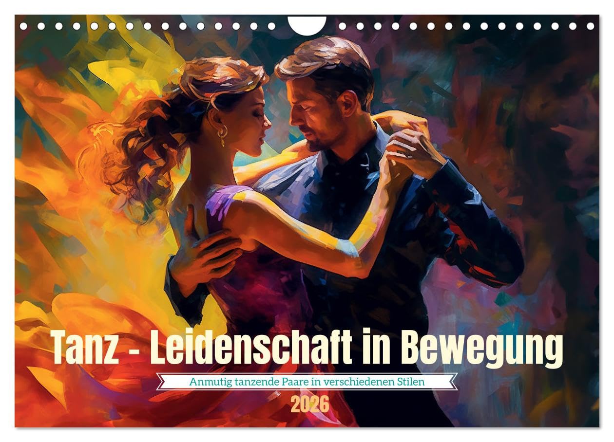Dance passion in motion UK-Version (Wall Calendar 2026 DIN A4 Landscape), CALVENDO 12 Month Wall Calendar — image 1