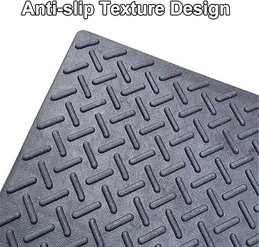 Rubber Driveway Curb Ramp Slope Ramp Heavy Duty Curb Ramps Loading Ramp 1 Pack for Dock Vehicle Warehouse Wheelchair Motorcycle Sidewalk(1.6in Rise Height)