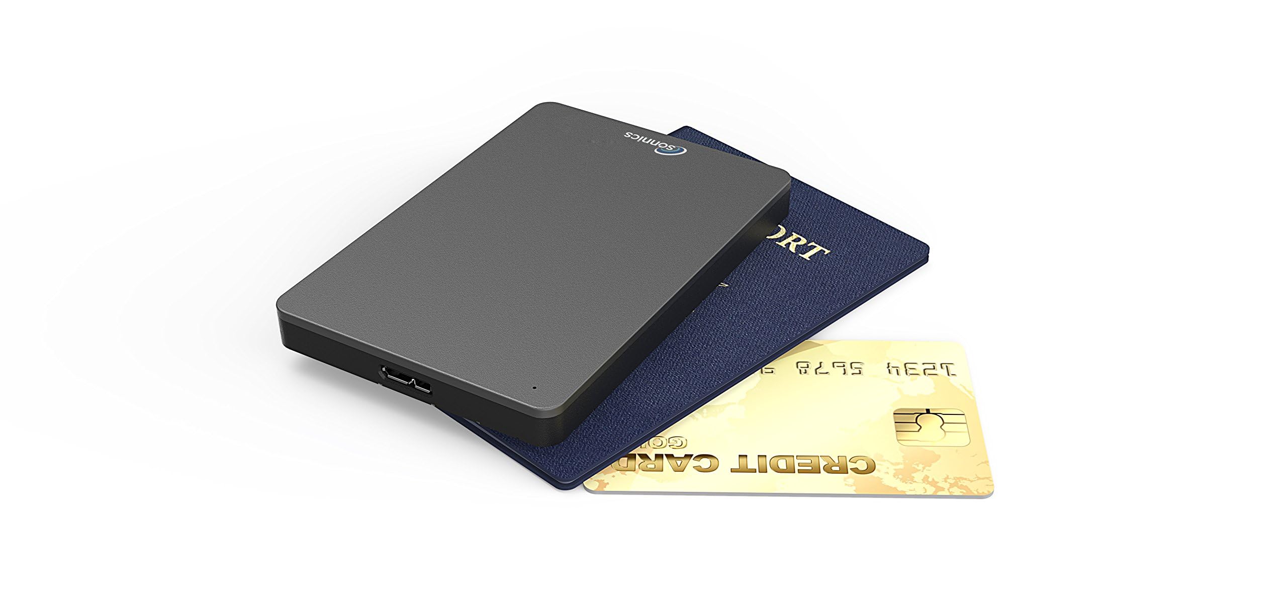 Sonnics 500 GO Gris foncé Disque Dur Externe Portable USB 3.0 Super Rapide Vitesse de Transfert pour Une Utilisation avec Un PC Windows, Apple Mac, Xbox One et PS4