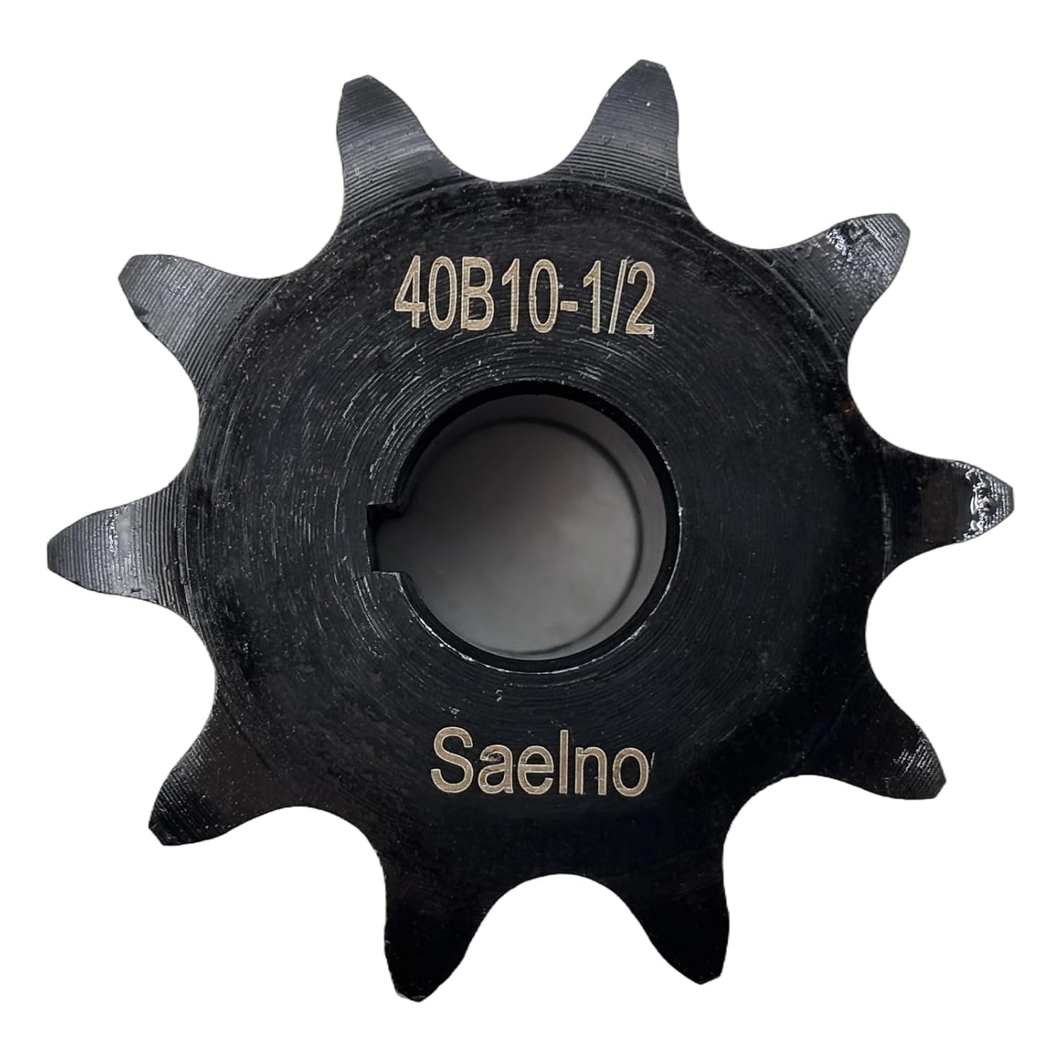 #40 Roller Chain Sprocket Type B 1/2 inch Bore 10 Tooth, Hardened Antirust 1045 Steel Drive Sprockets 40B10-1/2