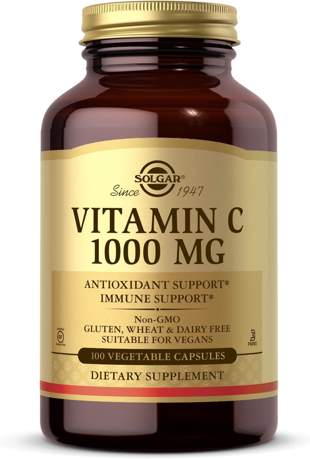 Vitamin C 1000 mg, 100 Vegetable Capsules - Antioxidant & Immune Support - Overall Health - Healthy Skin & Joints - Bioflavonoids Supplement - Non-GMO, Vegan, Gluten Free, Kosher - 100 Servings