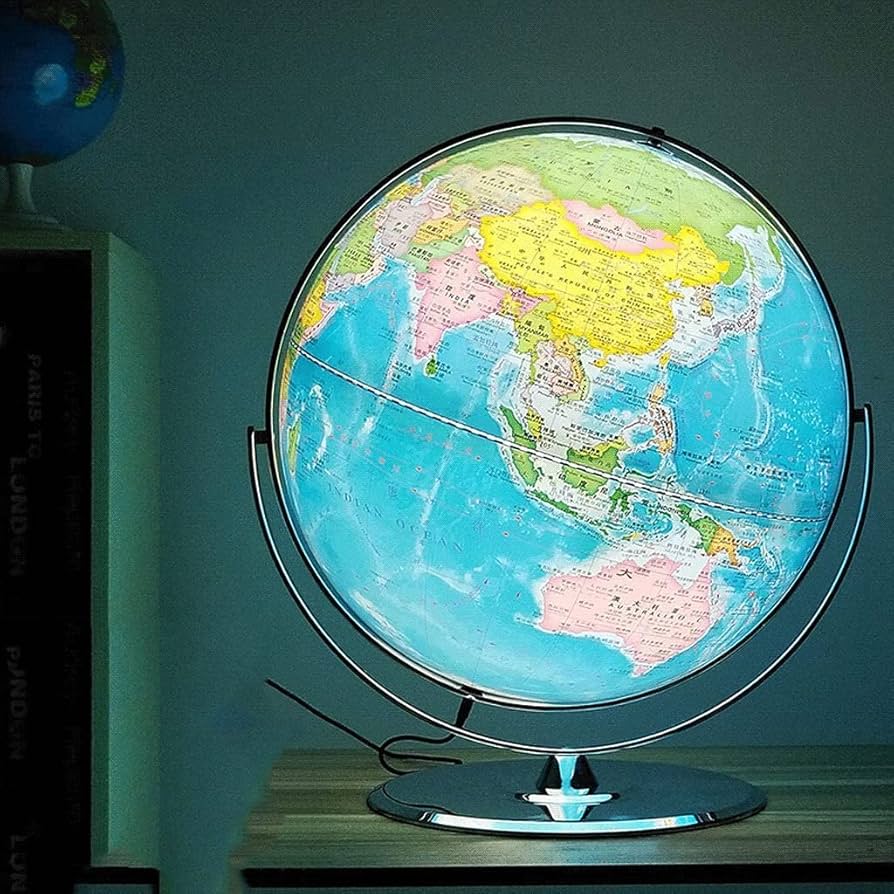 地球儀　ライト　照明　　宝石地球儀　天然石　アンティーク アンティーク 天然石 地球儀|HARDOFFオフモール（オフモ