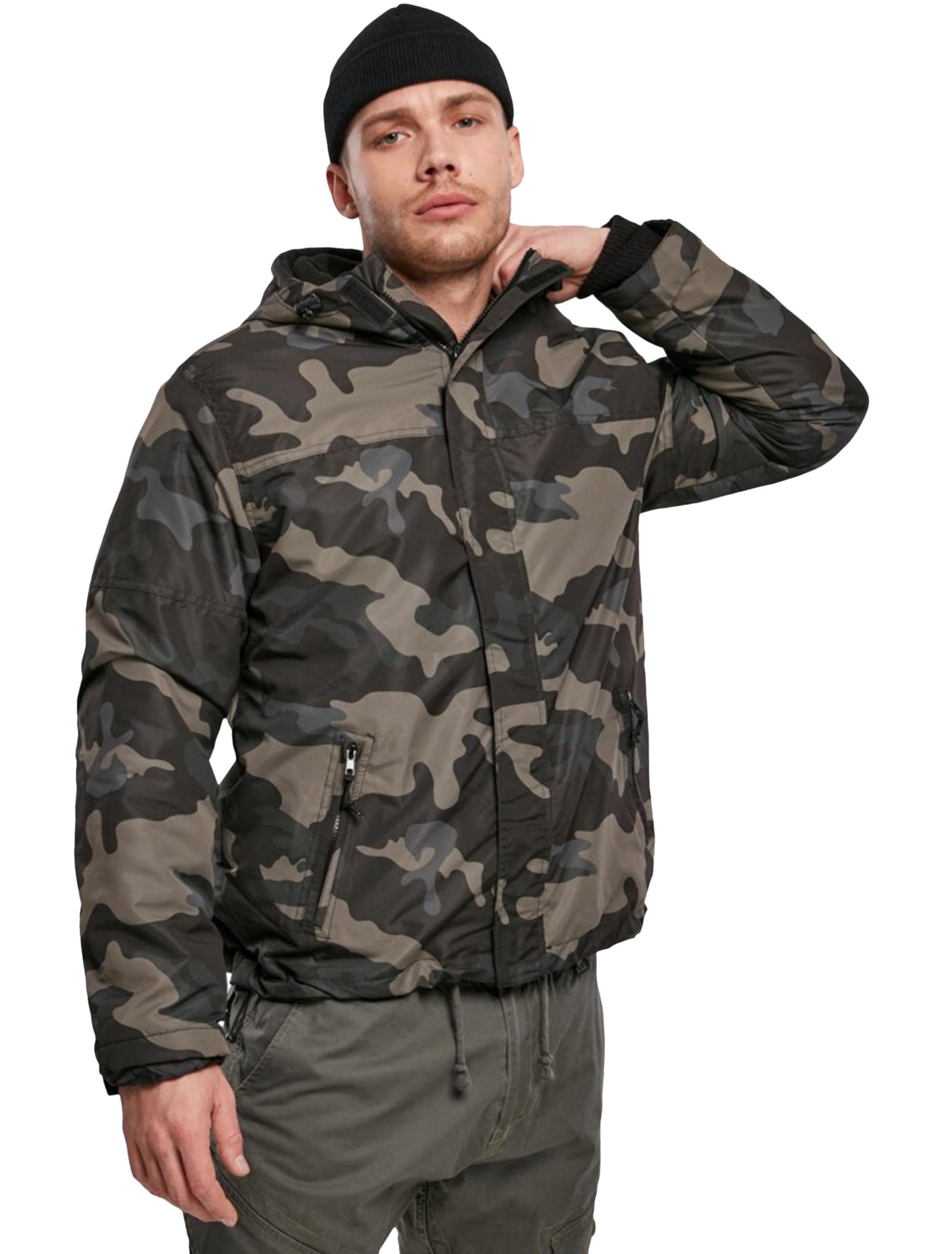 Brandit Frontzip Windbreaker, color: M90 darkca, size: S