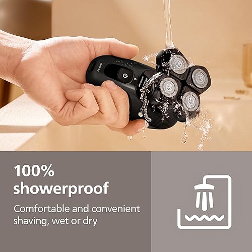 Miniatura 8 de Philips Norelco Head Shaver Pro 5000 Series - Afeitadora de calavera para hombres y mujeres, cabezal flexible de 360 y cuchillas ComfortCut para un