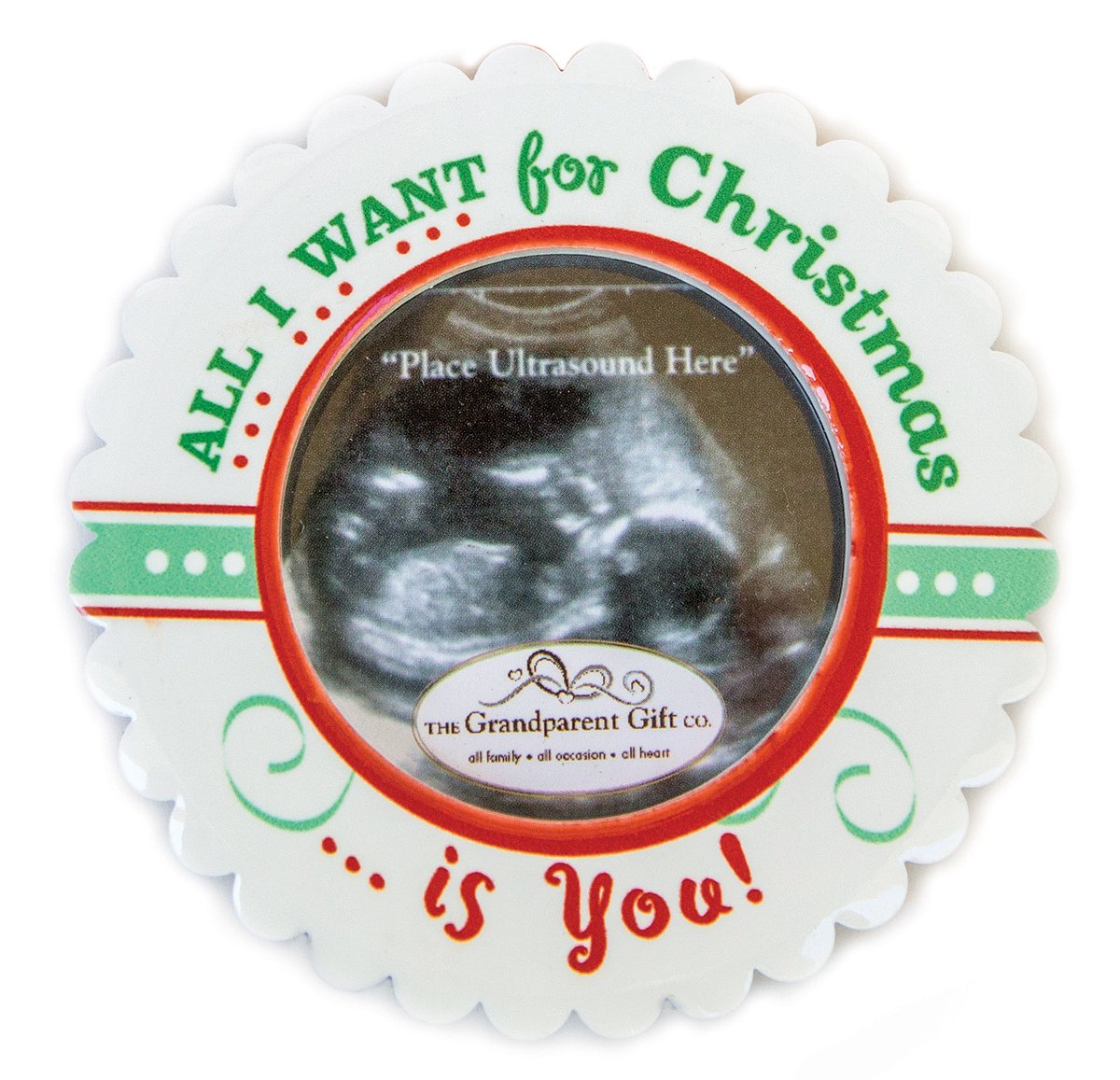 The Grandparent Gift Co. Holiday All I Want for Christmas Ultrasound Ornament The Grandparent Gift Co. Holiday All I Want for Christmas Ultrasound Ornament