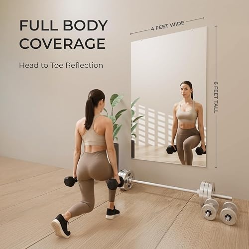 Miniatura 28 de Fab Glass and Mirror GM36x60 - Kit de espejo para gimnasio y danza con revestimiento de seguridad