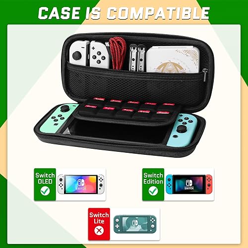 Miniatura 4 de Funda de transporte compatible con Nintendo SwitchSwitch OLED, Tear of The Kingdom Carcasa rígida de viaje portátil para accesorios de Switch con