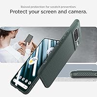 Vista 4 de Spigen Funda para Pixel 8, Liquid Air (2023) [Sin Anillo Magnético] [Protección de Grado Militar] - Abyss Green