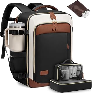 LOVEVOOK 40L TSA Carry On Backpack for Women, 17.3" Laptop, Water Resistant Travel Daypack