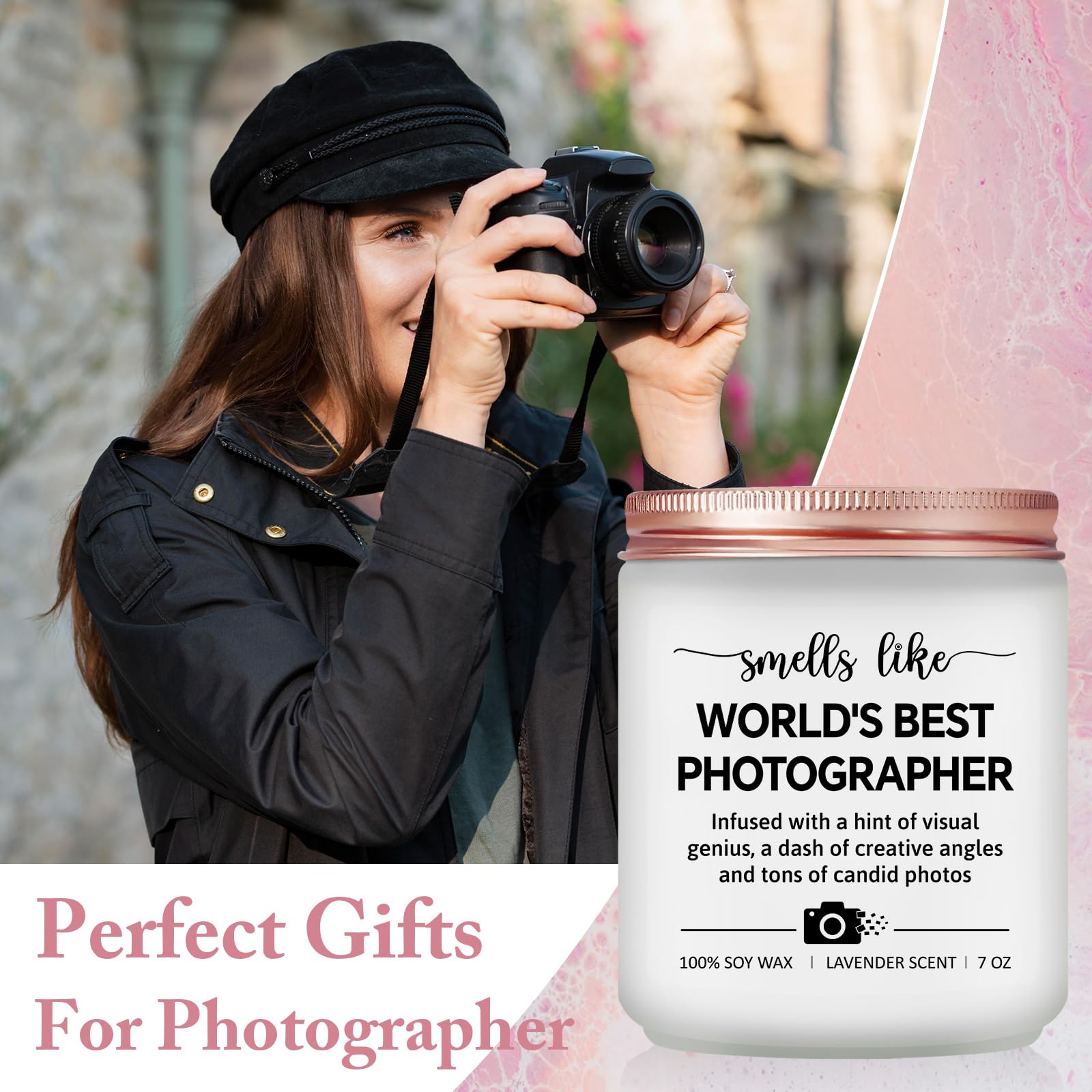 Fotografen Geschenke - Fotografie Geschenke für Frauen Hochzeit Fotografen Kerze - Lavendel Duftkerzen
