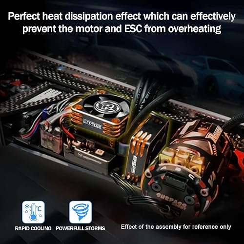 Miniatura 7 de Ventilador de enfriamiento del motor RC 21000RPM sin escobillas Motor RC Disipador de calor 8.4V ESC Ventilador de enfriamiento disipación de calor