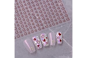Exquisite Red Heart Stickers for Nail Art: Elevate Your Valentine's Day Manicures