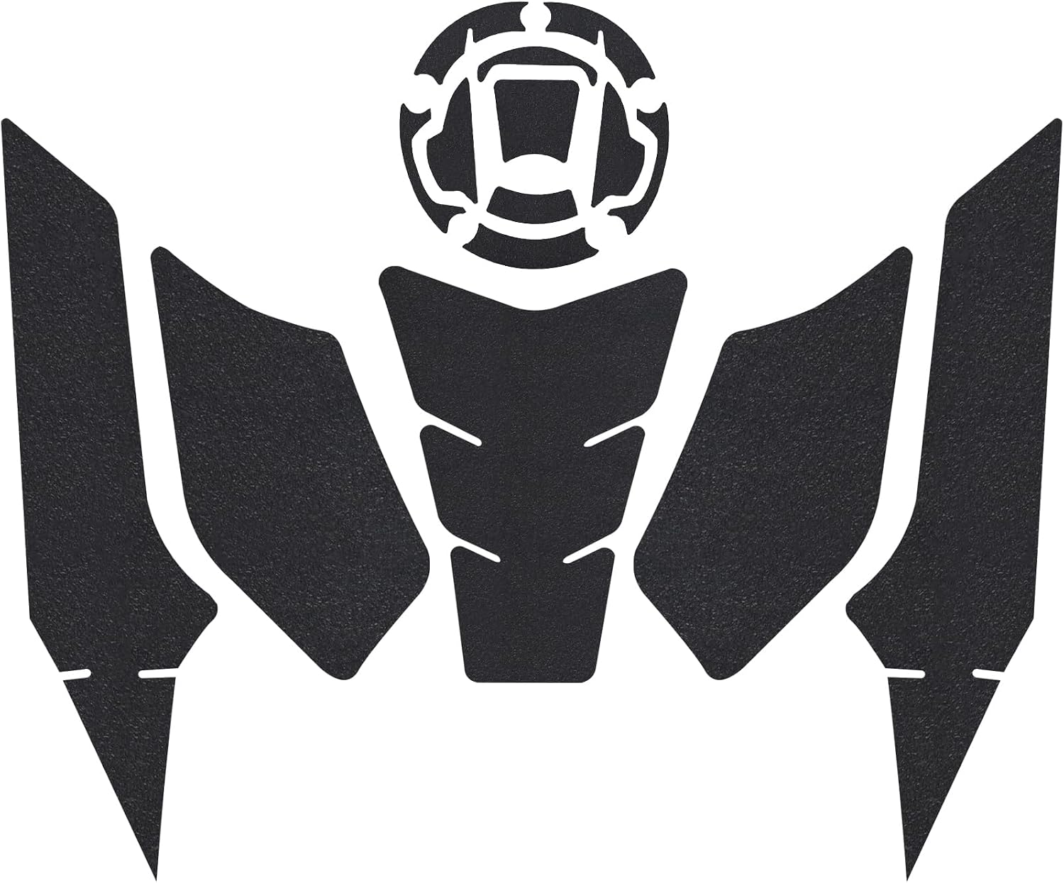 Compatible with C&F&Motor 675SR-R 675SR R 675Sr-r Accessories 2024 Motorcycle Tank Pad Decal Side Gas Knee Grip Protective Sticker Protector Anti-Skid Sticker (Black)