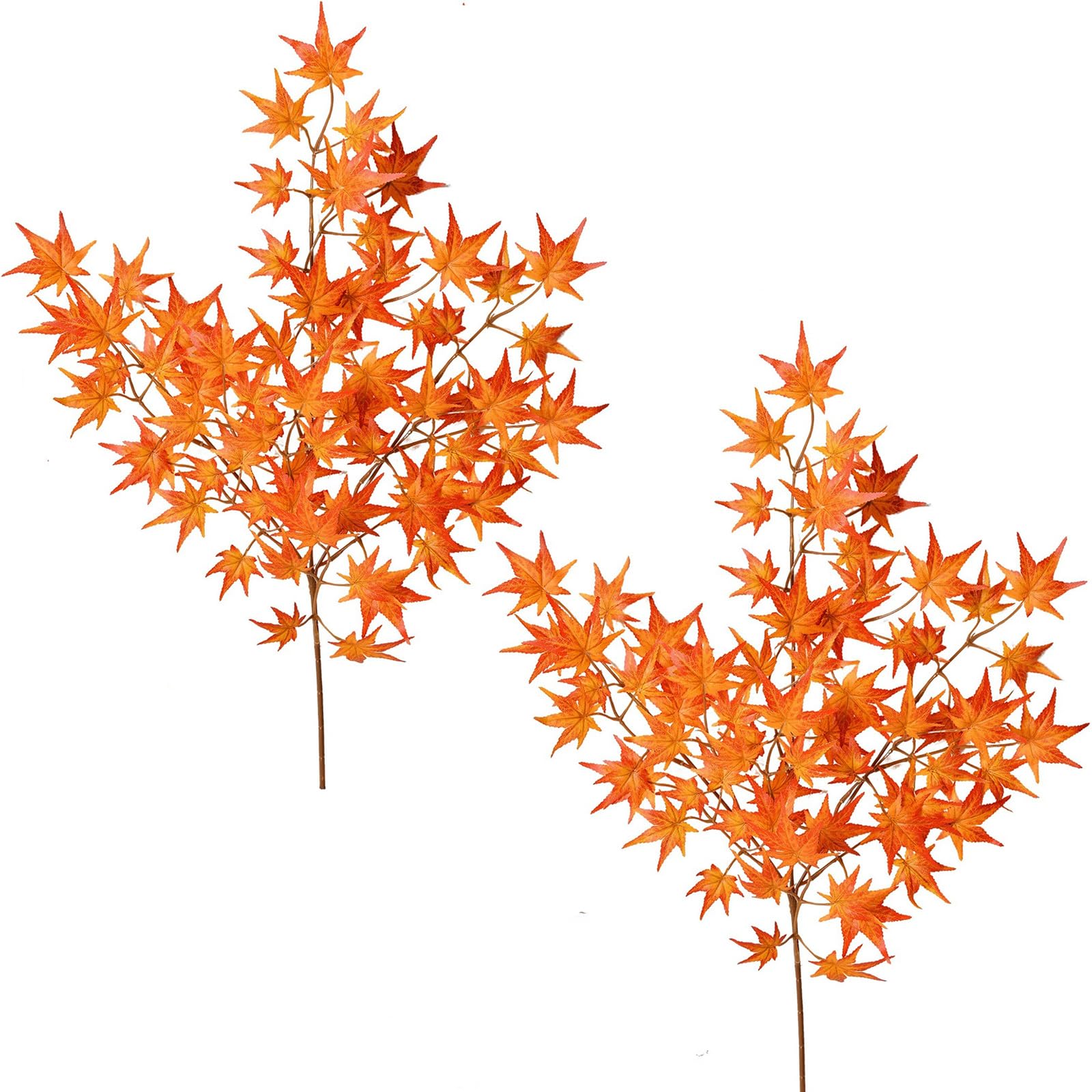 Amazon|Lakymisy もみじの枝 人工紅葉 2本セット 秋のもみじ 感謝祭 Amazon|Lakymisy もみじの枝 人工紅葉 2本セット 秋のもみじ 感謝祭