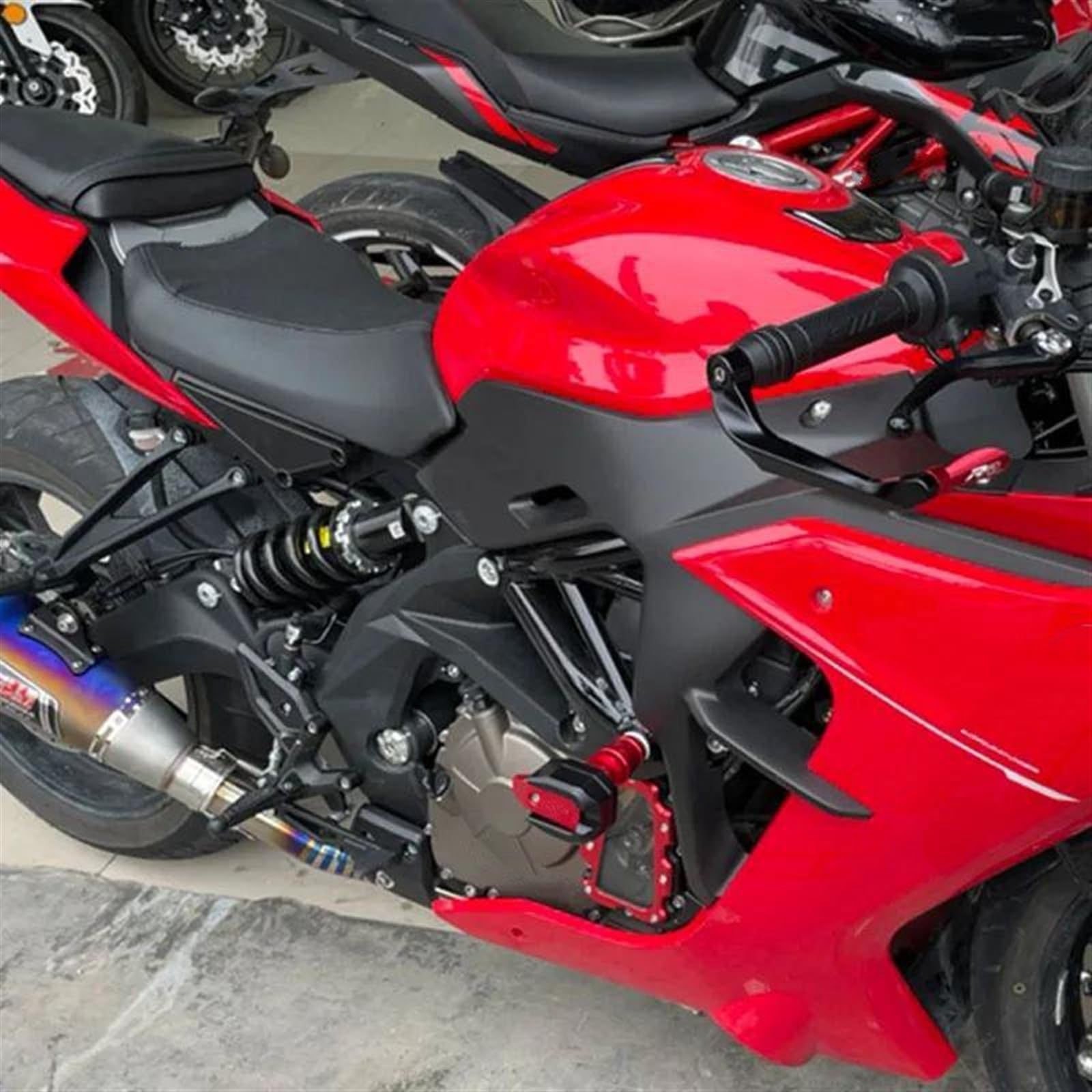 Fallschutz Motorradzubehör Absturzsicherung Rahmenschieber Verkleidungsschutz Crash-Schutz Für CB600 Für Hornet 600 900 CBR600(Orange)