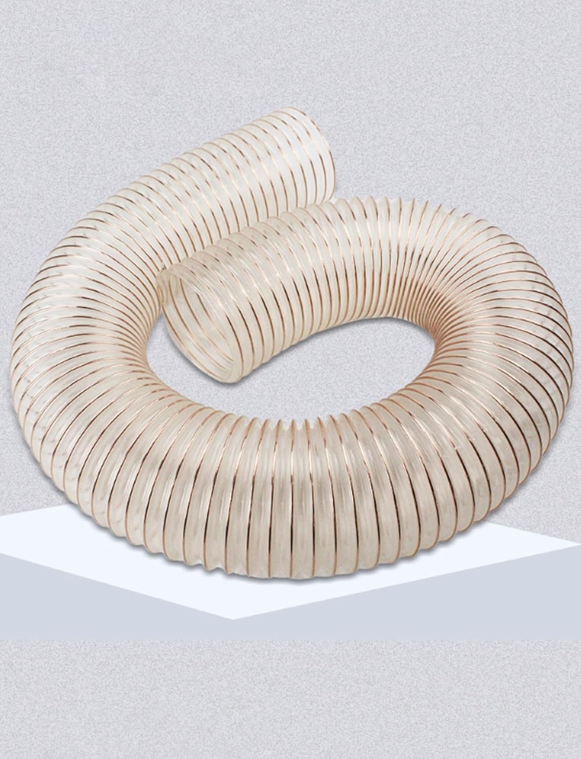 K3mq9rw One Color Soft And Tangle-Free 1.2Mm Thick Pu Dust Collector Hose，For Table Saw Band Saw Woodworking(65Mm/2.6 In)