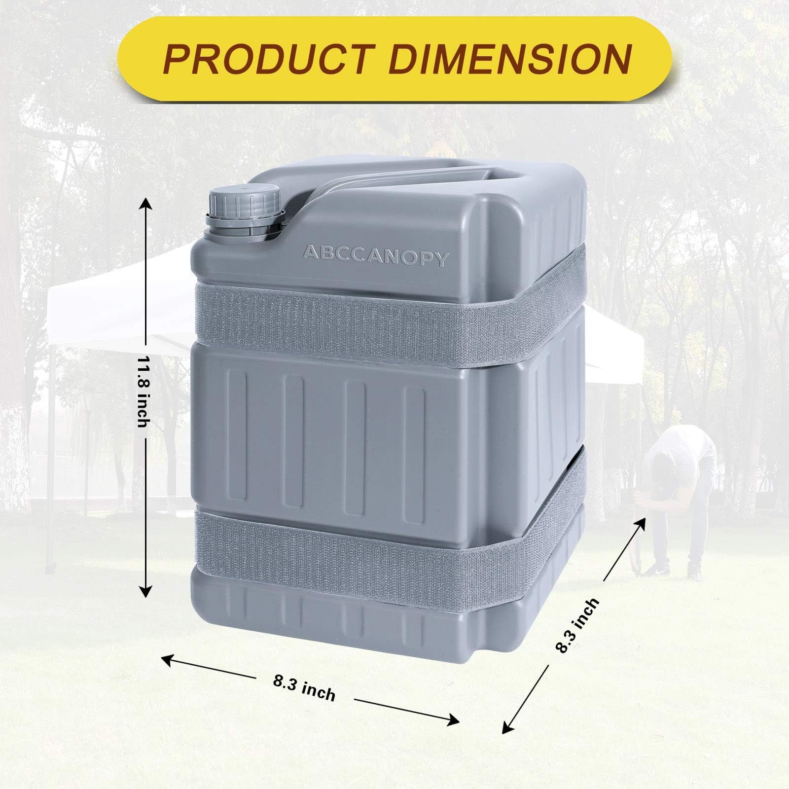 ABCCANOPY Pesas de toldo de Agua Resistentes, Paquete de 4, 115 Libras