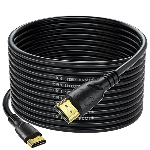 Miniatura 10 de Cable HDMI 4K de 100 pies de ultra alta velocidad HDMI 2.0 cable 4K 60Hz 18 gbps, conector chapado en oro, retorno de audio y video Ethernet,