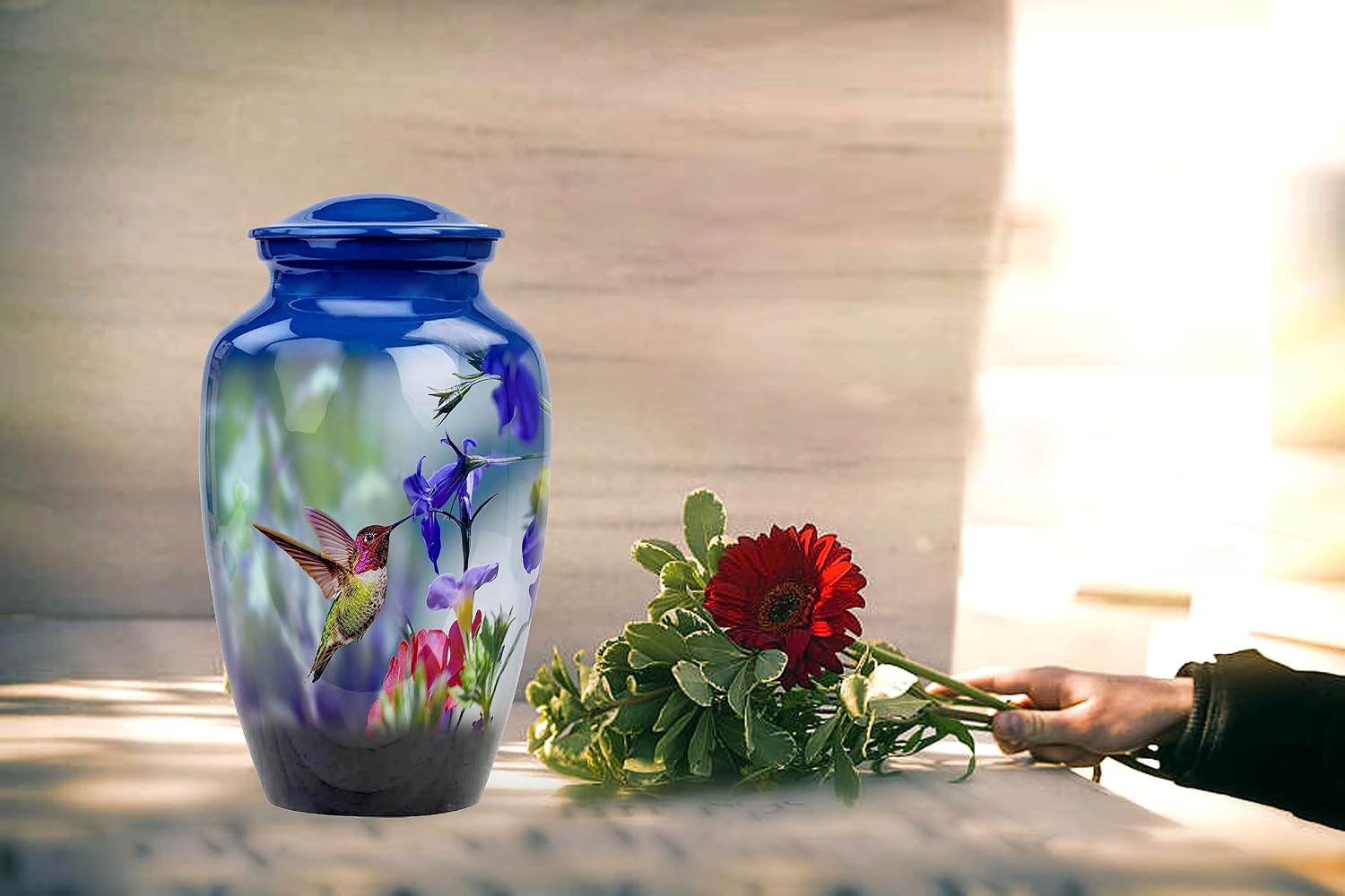 Hummingbird, Cremation Urn, Memorial Urn, Urn for Ashes, Urn, Hummingbird Art, Urns for Ashes, Human Ashes Urn, Handmade Urn