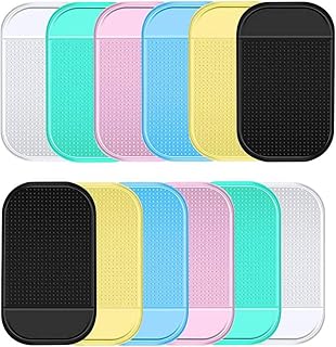 Diamond Painting Anti-Slip Mats, Anti-Slip Tools Sticky Mat Anti Slip Tools Sticky Mat for Diamond Painting, Car Non-Slip Silicone Sticky Gel Pad（12 Pcs）