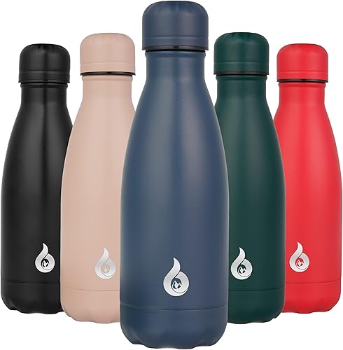 Miniatura 68 de BJPKPK Botella de agua aislada de 12 onzas pequeñas de acero inoxidable, reutilizable, de metal, térmica, mantiene el frío y el calor, color morado