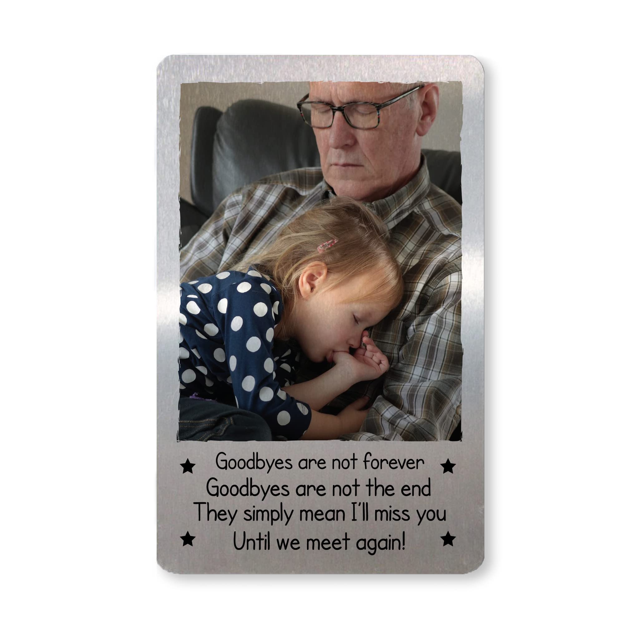 RED OCEAN Goodbyes Are Not Forever Personalised Memorial Gift For Nan Grandad Mum Dad