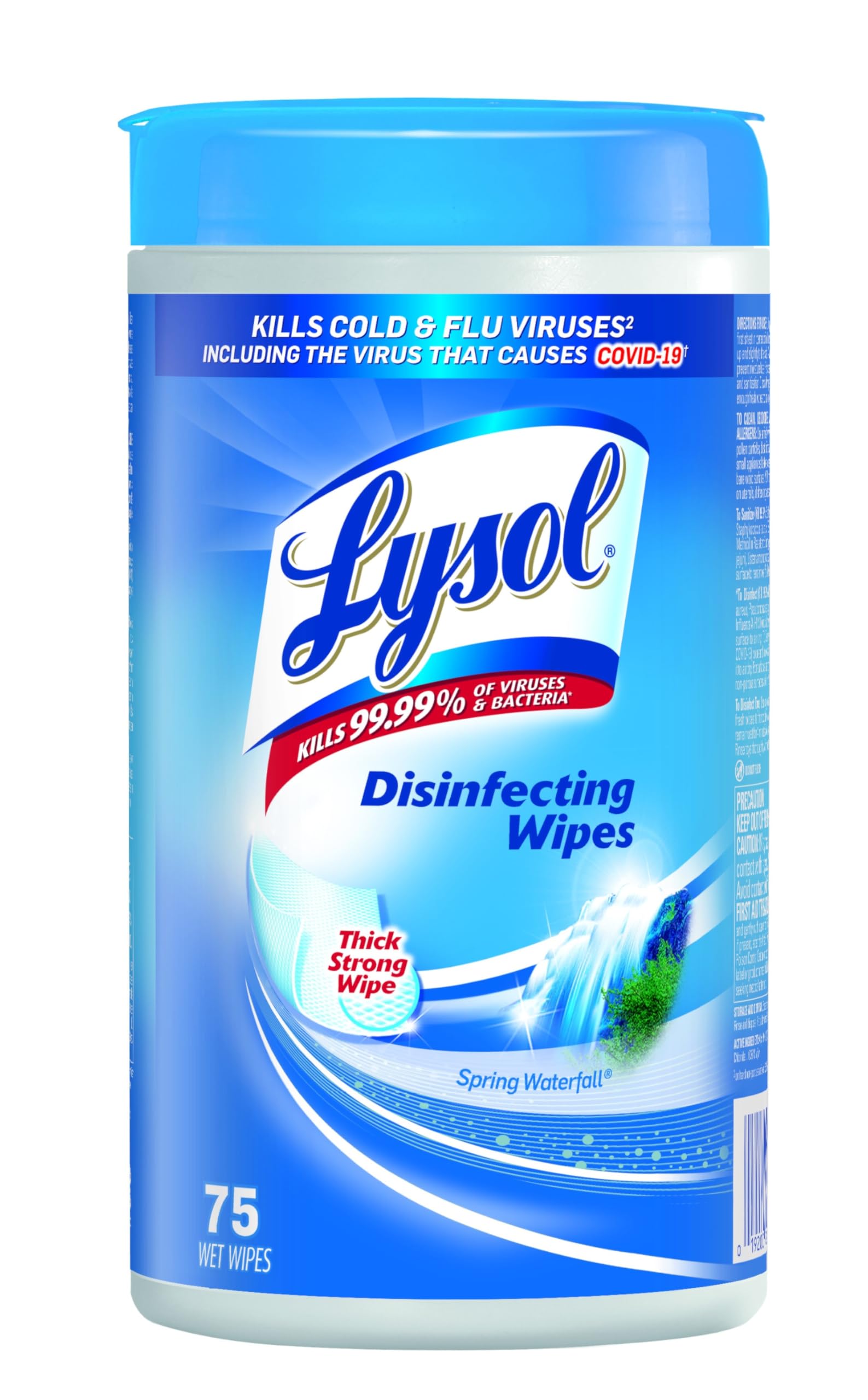 Lysol Disinfecting Surface Wipes Spring Waterfall 75 Count-image-15