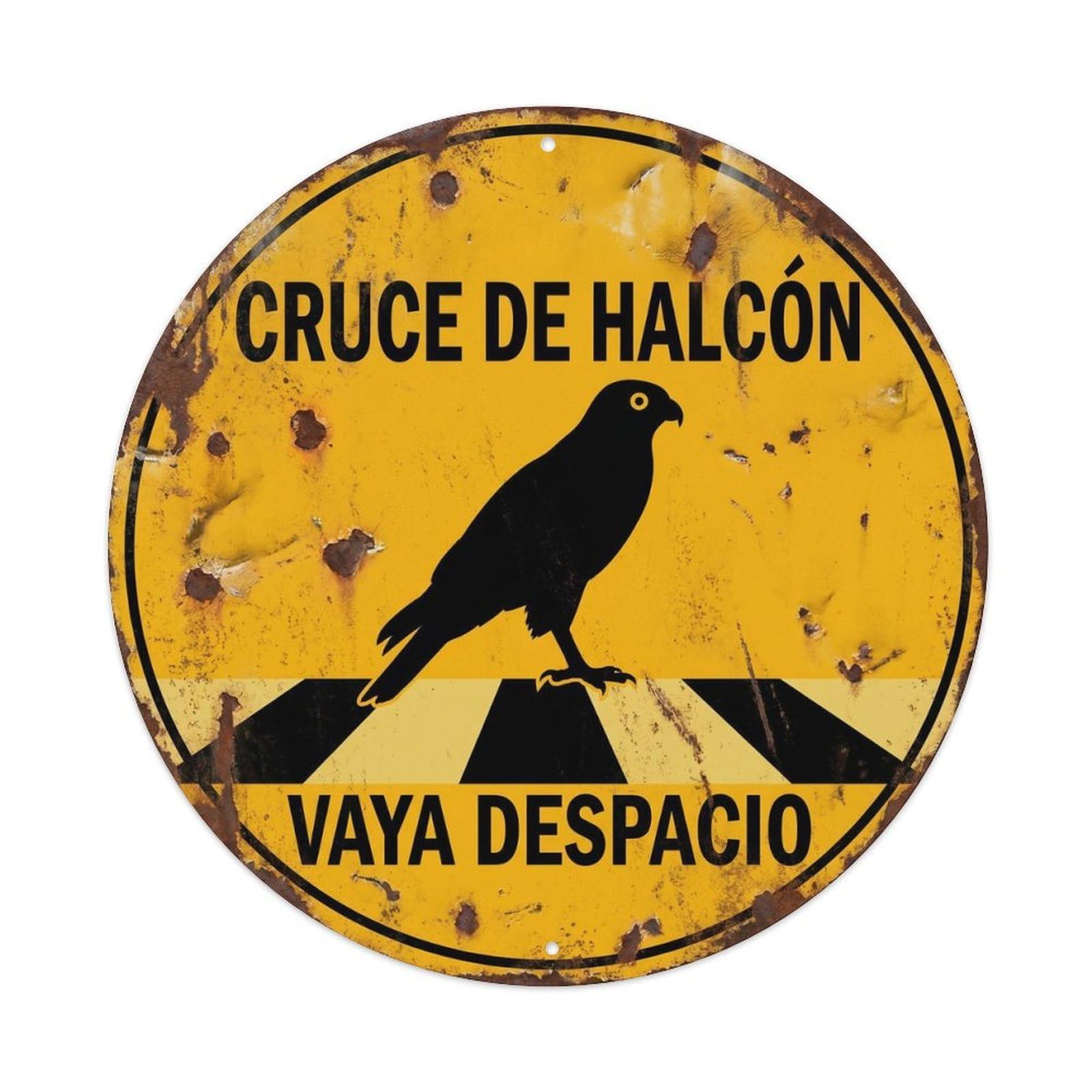 Hawk Crossing Vaya Despacio Farmhouse Metal Tin Sign