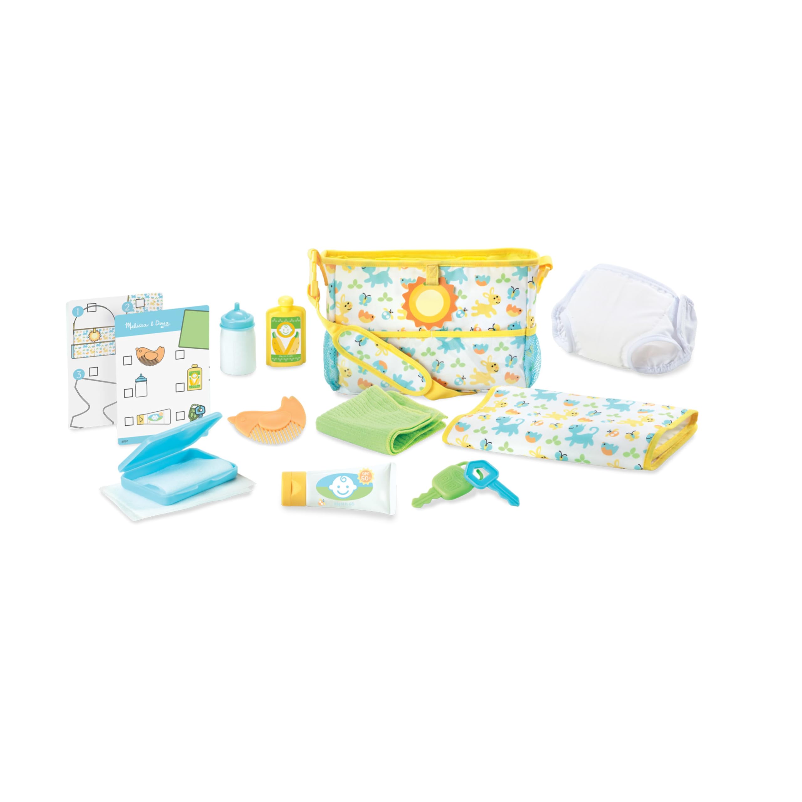 Melissa & Doug 41707 Travel Time zestaw do zabawy dla lalek, wielokolorowy