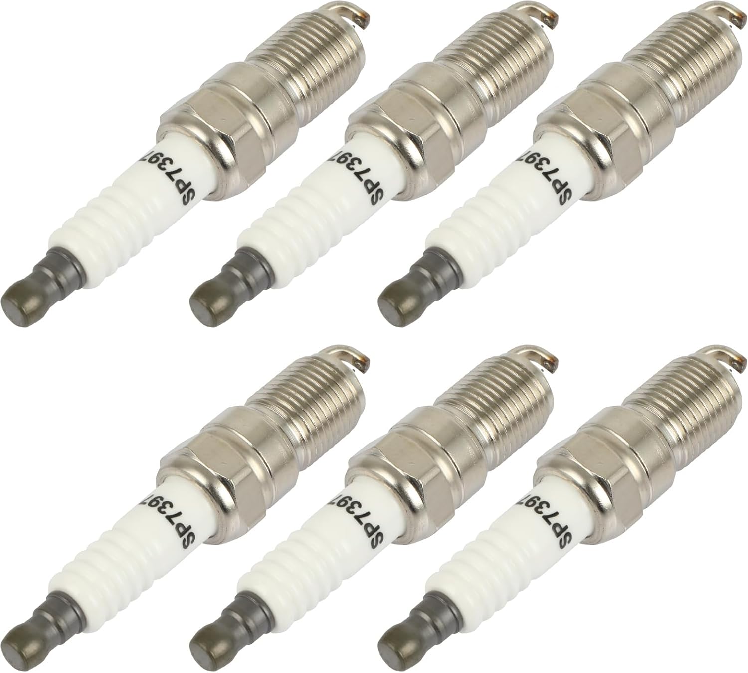 OCPTY Replacement Spark Plugs Fit 1986-1988 for Buick for Century 3.8L/V6,2009-2012 for Ford for Escape 3.0L/V6 Set of 6 Platinum Iridium Spark Plugs #7397