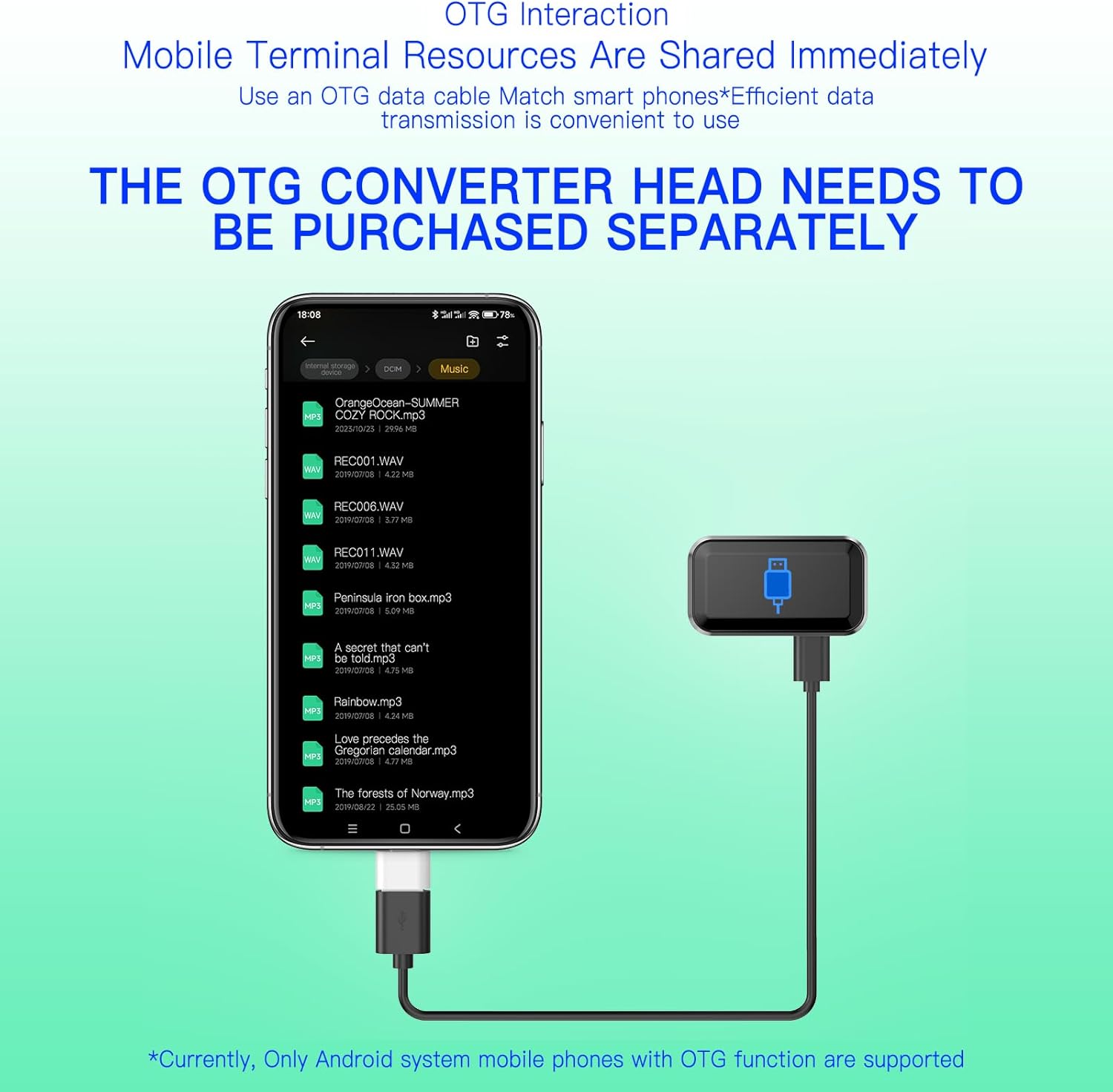 MP3 Player with Bluetooth,Portable Digital Lossless 32G Music Player with Built-in Speaker, 1.47 in Full Touch Screen, Digital Voice Recorder,E-Book,FM Radio,Mini Back Clip Design - Image 8