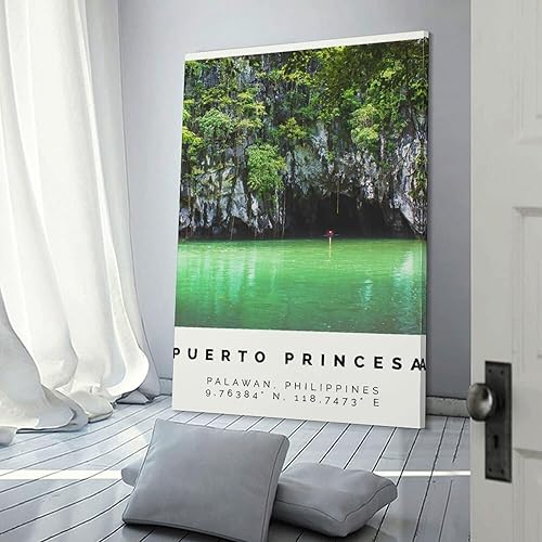 Miniatura 3 de Póster de Puerto Princesa, impresión colorida, arte de pared de Puerto Princesa, decoración de fotos de Puerto Princesa, póster de arte en lienzo