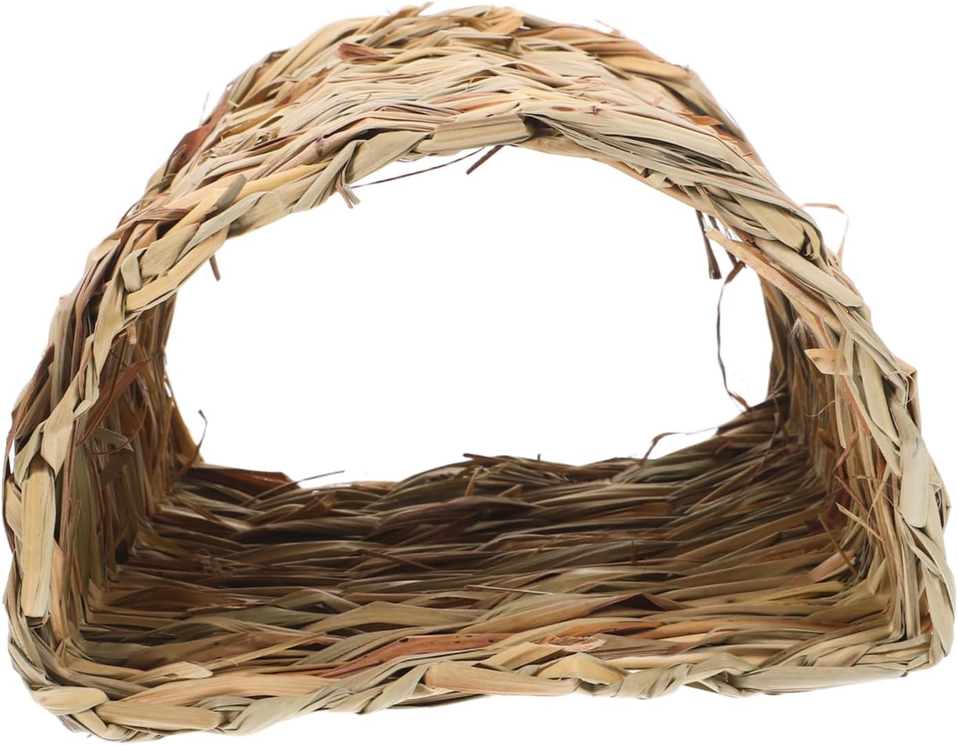 Grass Nest for Small Animals Natural Woven Hideaway for Hamsters and Chinchillas Washable and Breathable Chew Toy and Bedding Mat for Small Pets