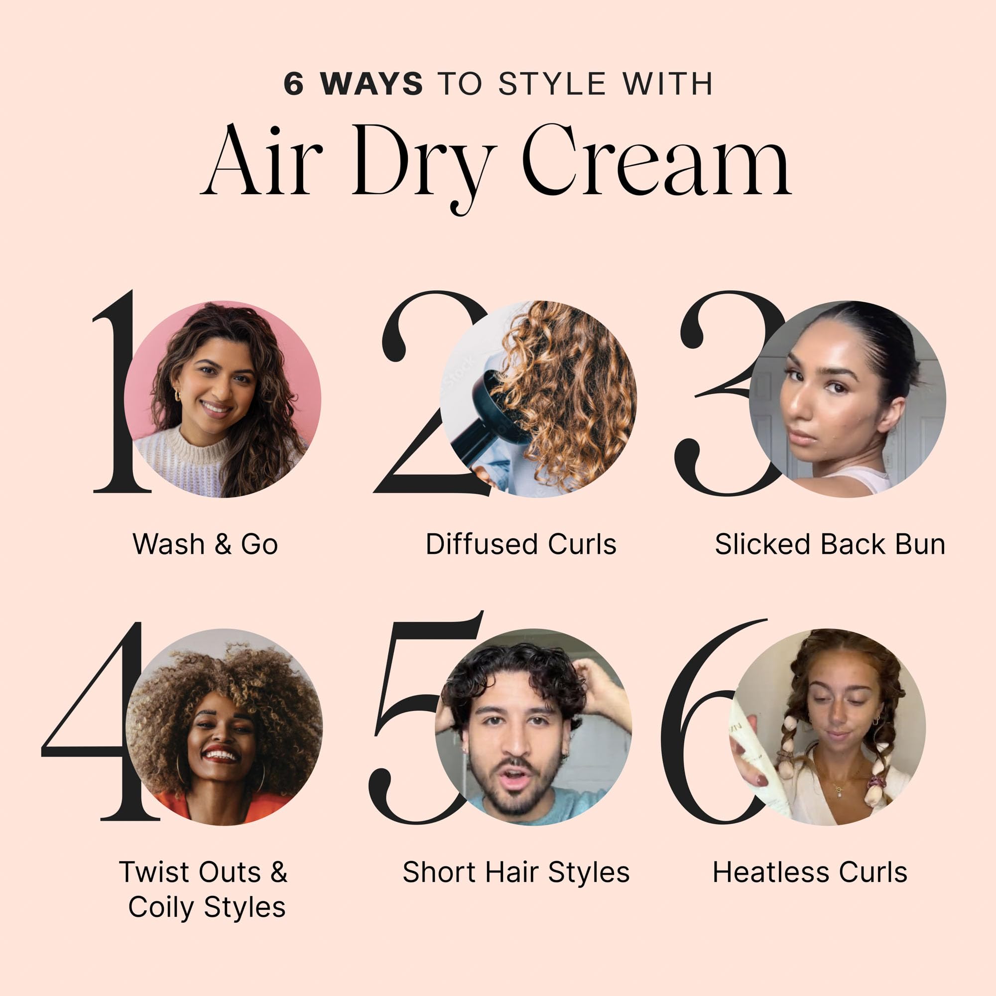 JVN No Heat Complete Air Dry Cream for Natural Hair Texture