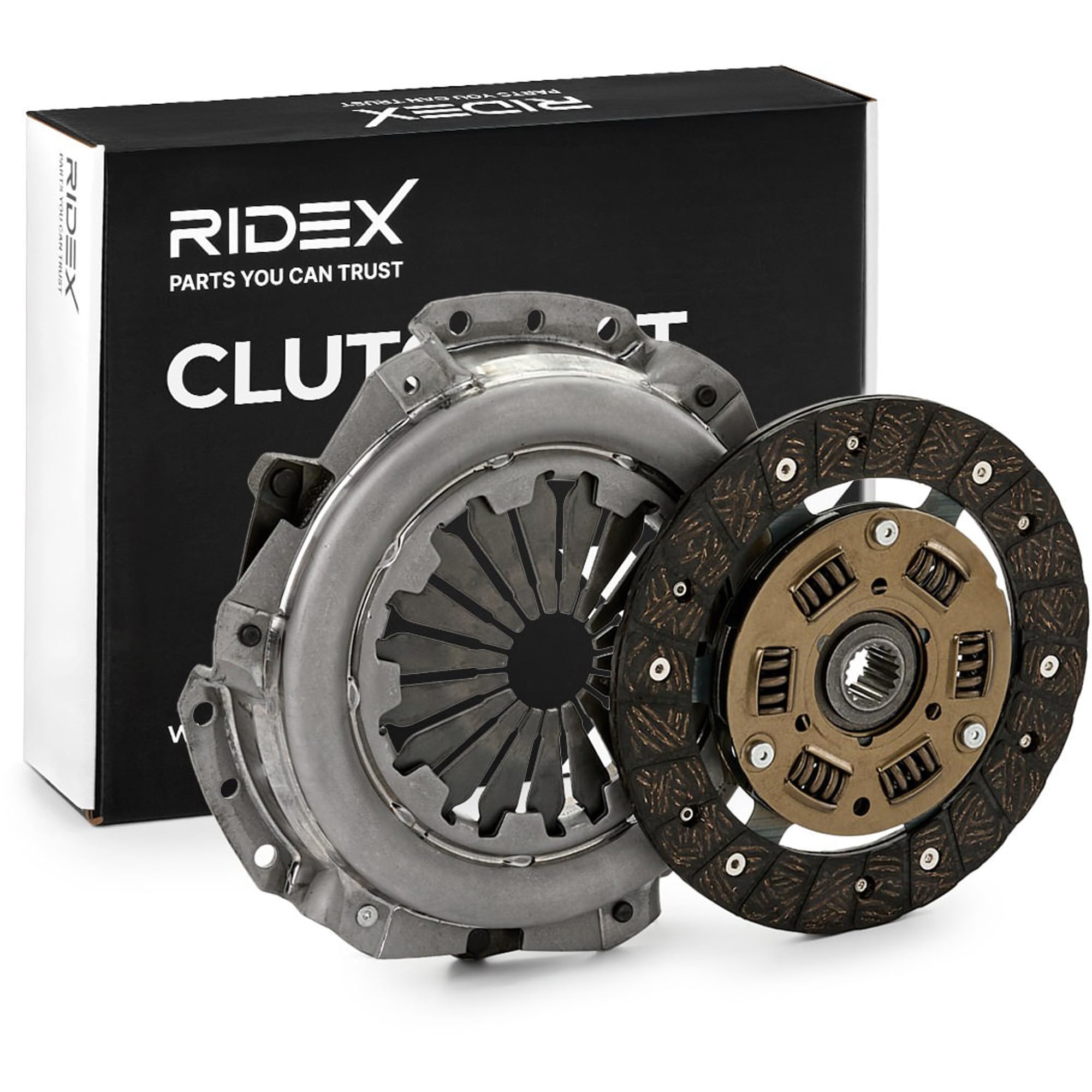 RIDEX 479C0061 Kit de embrague con placa de apriete de embrague con apoyo con plato de embrague Compatible con CITROËN C3 II SC