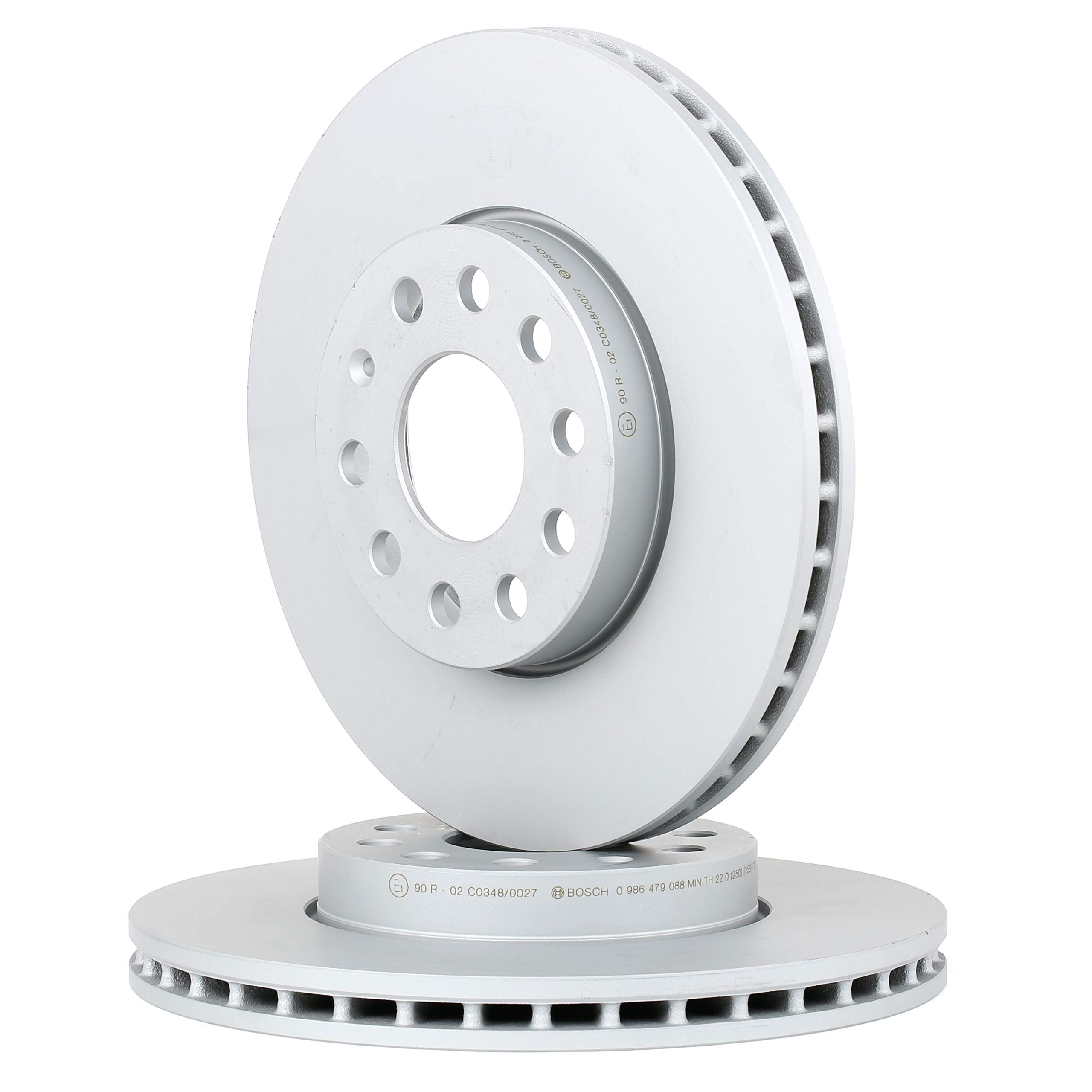 2x BOSCH Disco freno Anteriore Ø288mm Altezza: 49,6mm Spessore: 24,9mm Cerchio foro-Ø: 112mm ventilato 0 986 479 088 Compatibilità con VW Golf VII Hatchback 5G1, BQ1, BE1, BE2 GOLF VI 5K1 T-Roc A11