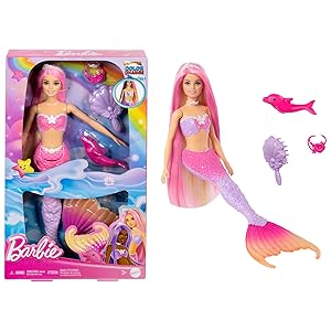 ¡Barbie Sirena 🧜‍♀️💰 ¡Cambia de color con el agua! - Oferta por menos de 20 euros